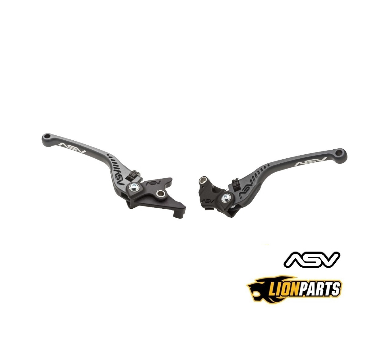 ASV Grey Brake and Clutch Lever Set For Kawasaki Ninja ZX11