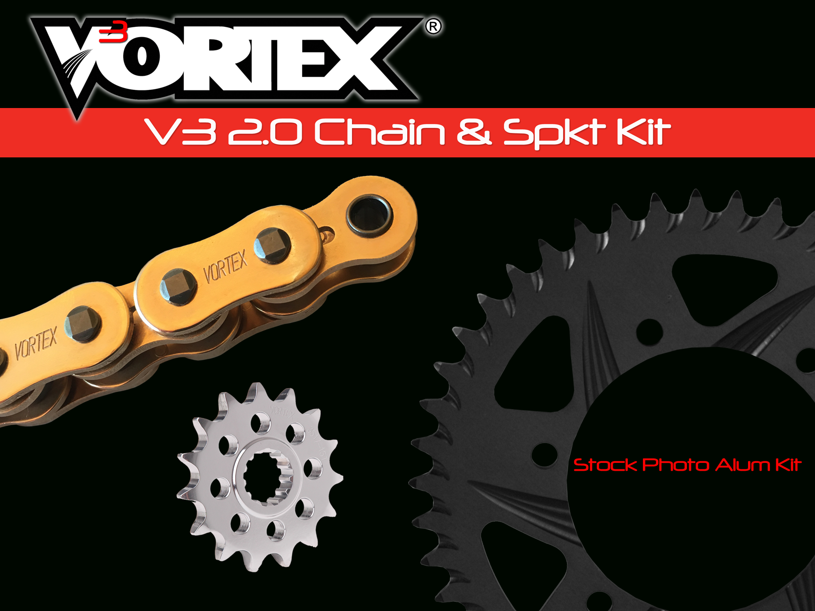 Kawasaki ZX600N ZX-6RR 05-06 Vortex 520 Chain & Sprocket Kit