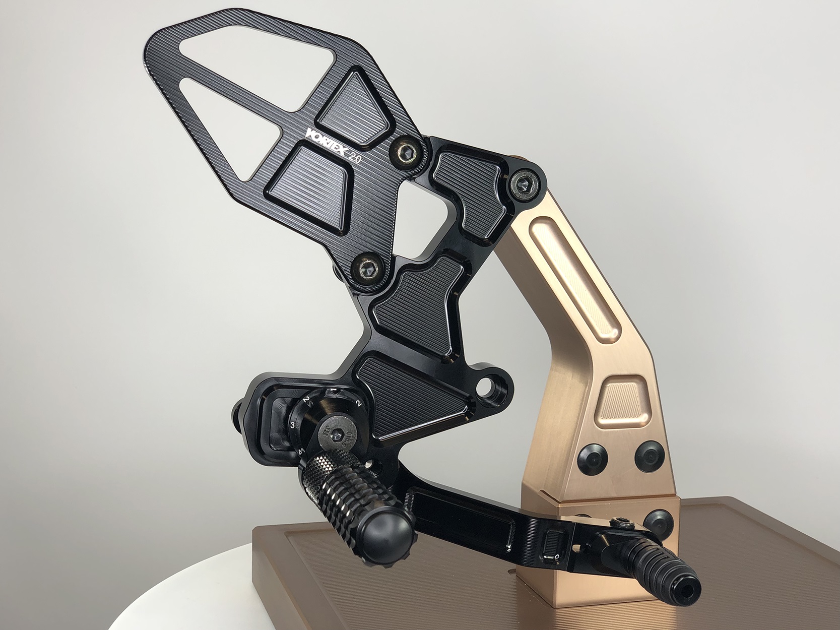 KAWASAKI Ninja 400 18- Vortex Racing Adjustable Rear Set Black