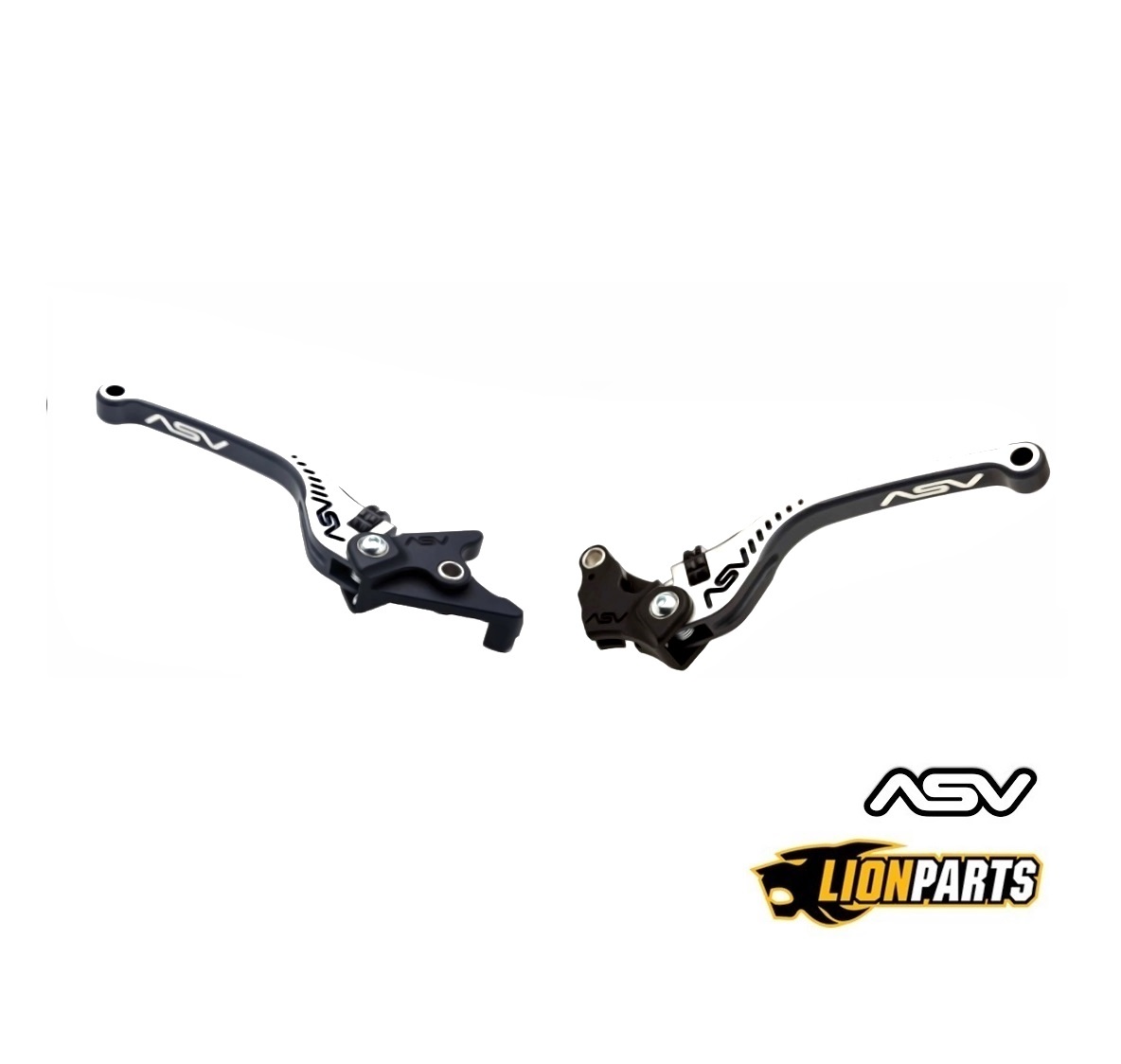 ASV Grey Bicolore Brake and Clutch Lever Set For Kawasaki Ninja