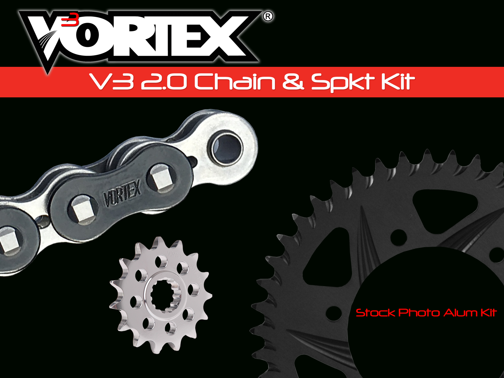 Kawasaki ZX600 ZX-6R 98-08 Vortex 520 Chain and Sprocket Kit
